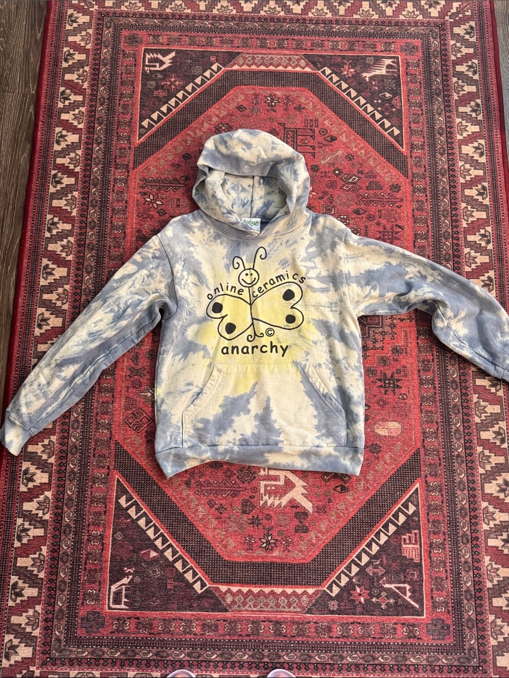 Online Ceramics Tie-Dye Butterfly Hoodie